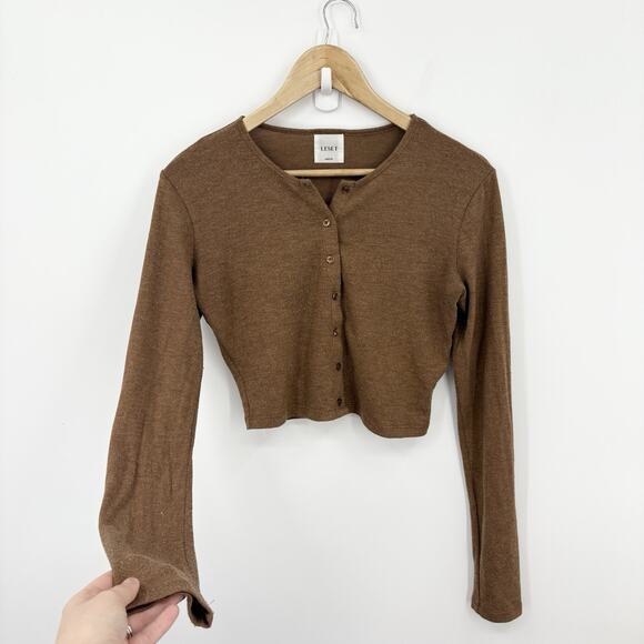 LESET Sweaters - Leset Cropped Cardigan Womens XSmall Lauren Soft Sweater Capsule Luxury Parisian